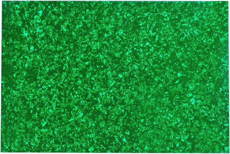gonymask 3-Ply Guitar Pickguard 24x31DIY Material Blank Pick Guard Scratch Plate Sheet for Strat Tele Electric Guitar Jazz Precision Bass (Green pearl) - Image 1